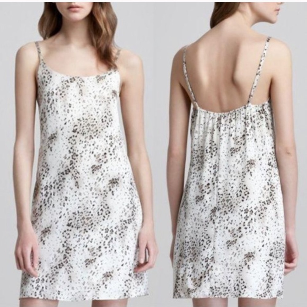 Alice + Olivia leopard slip dress